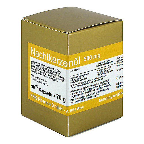FBK Nachtkerzenöl 500 mg Kapseln, 90 St