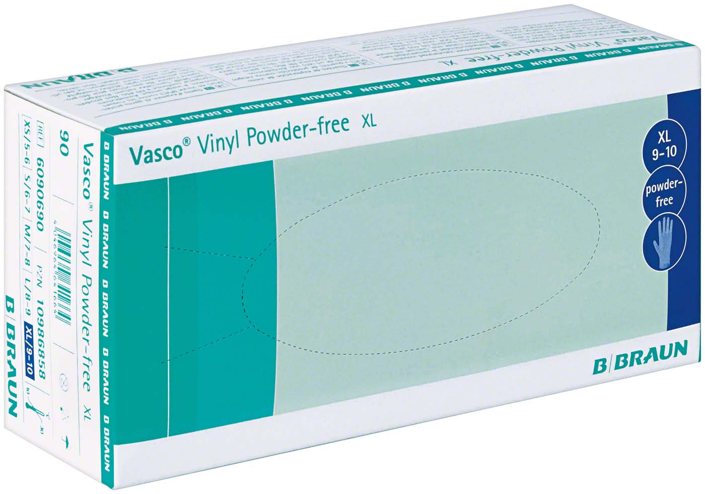 Vasco® Vinyl 90 Stück puderfrei, leicht transparent, XL